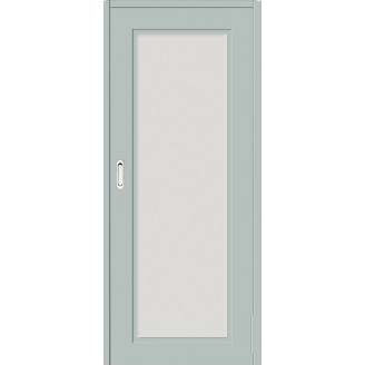 Межкомнатная дверь  Сакраменто Остекленная  цвет Манхэттен эмаль