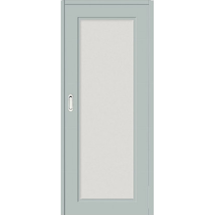 Межкомнатная дверь  Сакраменто Остекленная  цвет Манхэттен эмаль