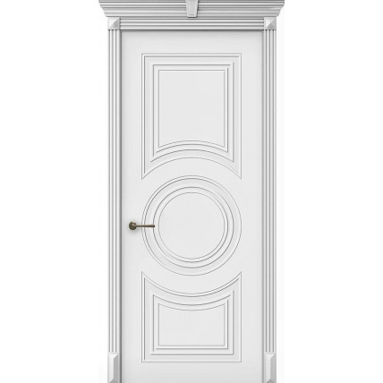 Межкомнатная дверь  Монако Белая эмаль