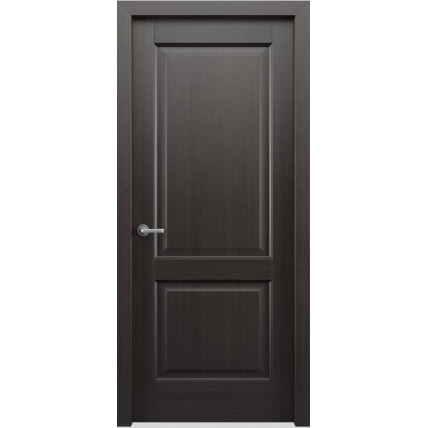 Межкомнатная дверь натуральный шпон Классик 102 ПГ цвет  Венге 