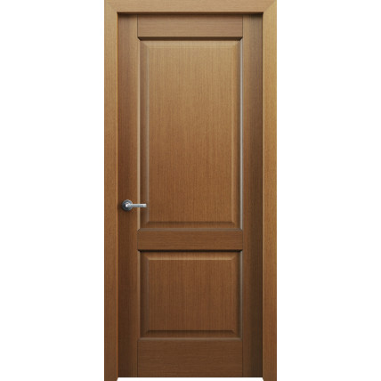 Межкомнатная дверь натуральный шпон Классик 102 цвет  Карельский орех
