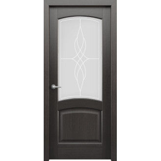 Межкомнатная дверь  Классик 104 остекленная цвет  Венге 