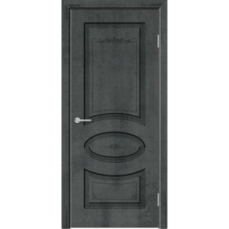 Межкомнатная дверь Усиленная Классика Б15 цвет Темный бетон
