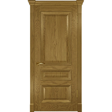 Межкомнатная дверь натуральный шпон Версаль 2 ПГ цвет  Дуб мед