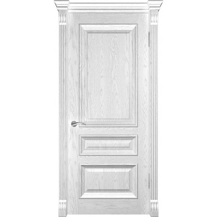 Межкомнатная дверь натуральный шпон Версаль 2 ПГ цвет Ясень Ваниль