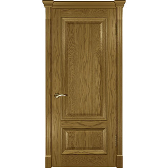 Межкомнатная дверь натуральный шпон Версаль 1 ПГ  цвет Дуб мед