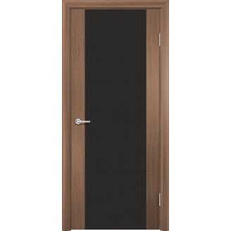 Межкомнатная дверь G11 Усиленная цвет орех королевский стекло черный лакобель